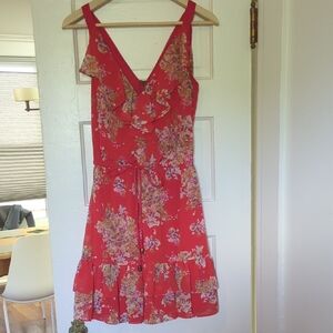 Mimi Chica red floral dress XS